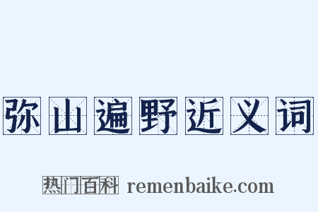 弥山遍野近义词是什么意思的图片